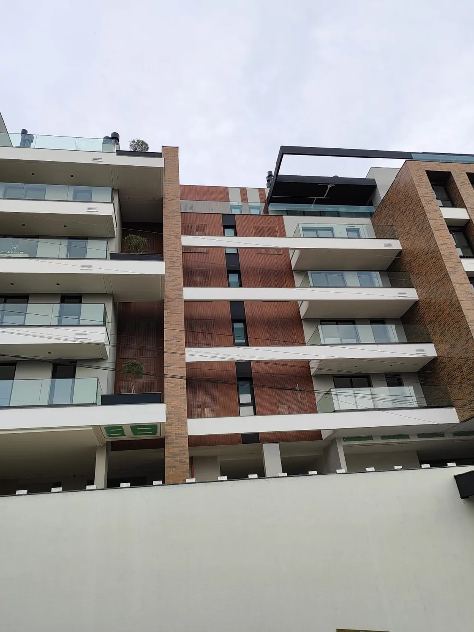 Revestimento em fachada residencial